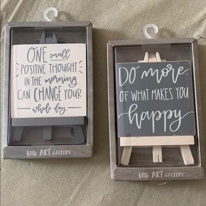 NWT Little easels of positive art